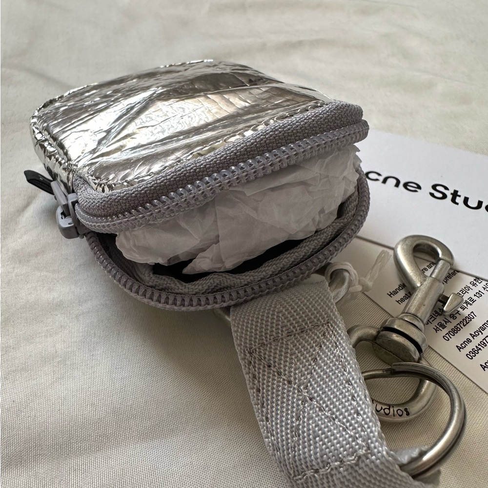 Acne Studios Mini Pouch Silver - Picture 10 of 14